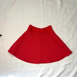 Charlotte Russe Coral Flared Skirt Size M